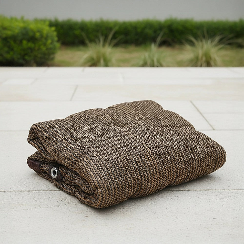 20m x 2m Fence Windscreen Privacy Screen Shade Cover Coffee Fabric Mesh Garden V63-931961
