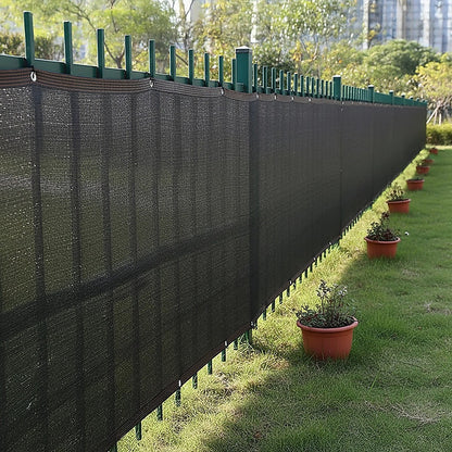 20m x 2m Fence Windscreen Privacy Screen Shade Cover Black Fabric Mesh Garden V63-931971