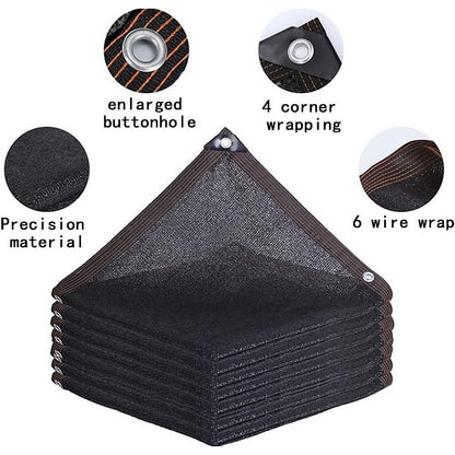 20m x 2m Fence Windscreen Privacy Screen Shade Cover Black Fabric Mesh Garden V63-931971