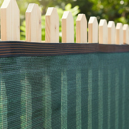 20m x 2m Fence Windscreen Privacy Screen Shade Cover Dark Green Fabric Mesh Garden V63-931991