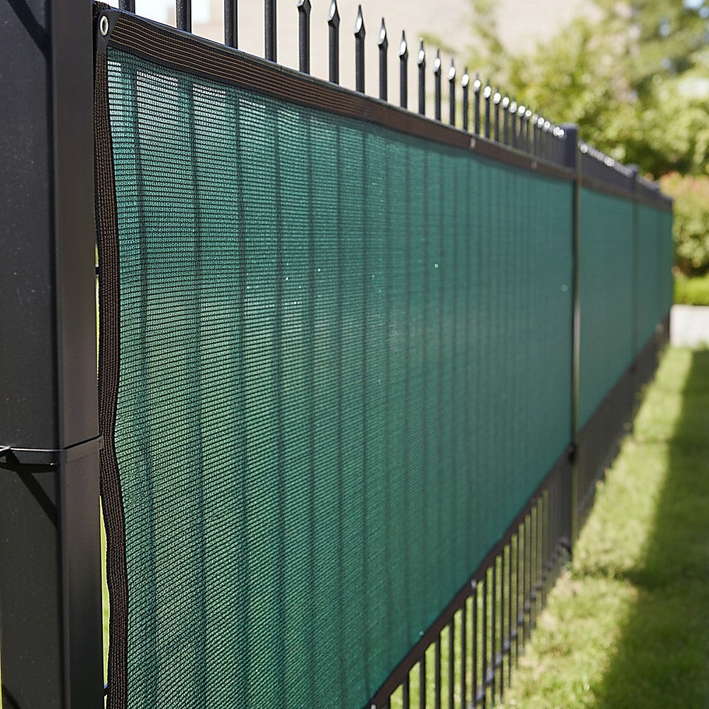 20m x 2m Fence Windscreen Privacy Screen Shade Cover Dark Green Fabric Mesh Garden V63-931991