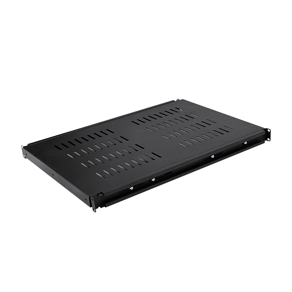 1U Sliding Server Rack Shelf 26 Inch Deep Vented for 19 Inch Cabinet V63-932021