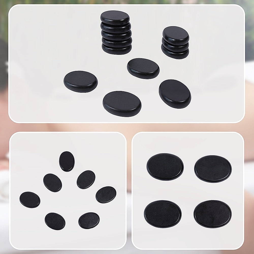 12pcs Hot Massage Stone Basalt Stones Kit Set Rock SPA Oiled Massage Tool V63-932051