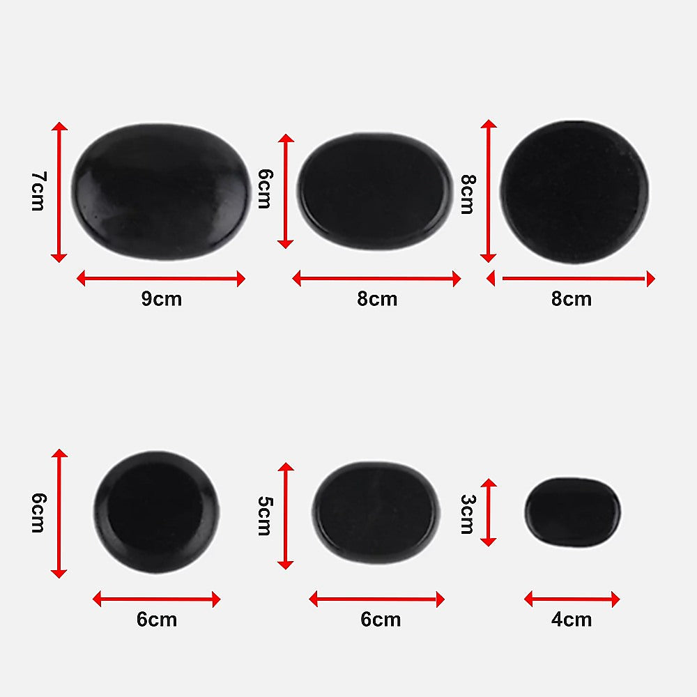 12pcs Hot Massage Stone Basalt Stones Kit Set Rock SPA Oiled Massage Tool V63-932051