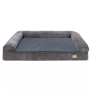 XL Large Orthopedic Dog Bed 3-Side Comfort Bolster Padded Calming Mattress Bed V63-932121