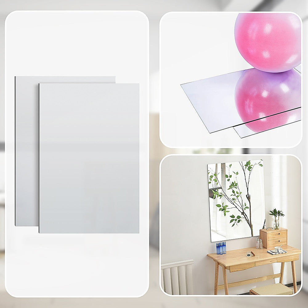 MIRROR Acrylic Sheet Perspex Sheet Panel 2pc/set 900mm x 600mm x 3mm V63-932131