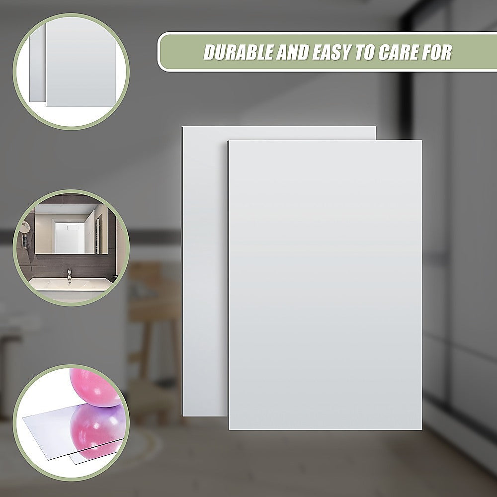 MIRROR Acrylic Sheet Perspex Sheet Panel 2pc/set 900mm x 600mm x 3mm V63-932131