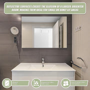 MIRROR Acrylic Sheet Perspex Sheet Panel 2pc/set 900mm x 600mm x 3mm V63-932131