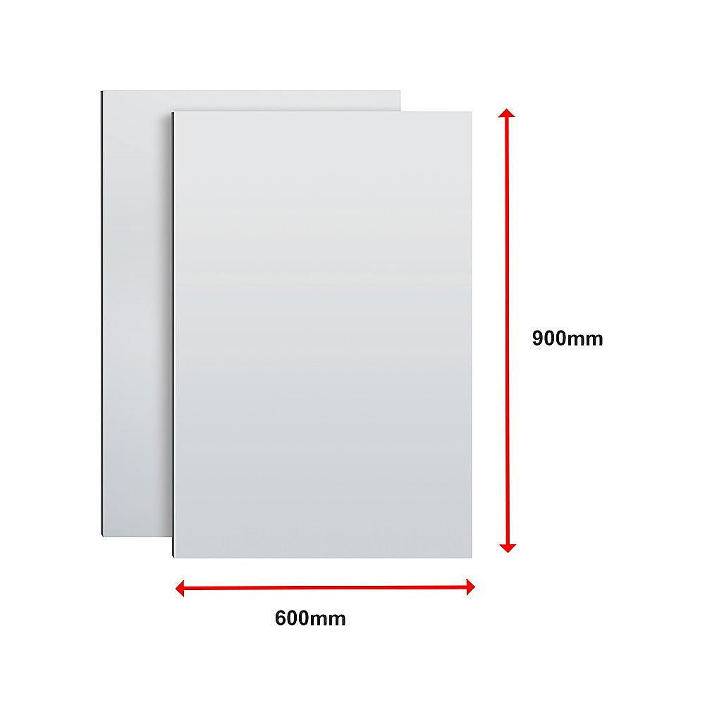 MIRROR Acrylic Sheet Perspex Sheet Panel 2pc/set 900mm x 600mm x 3mm V63-932131