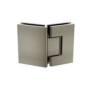 90cm Frameless Diamond Shower Screen with Gunmetal Channels and Brass Hinges V63-932831