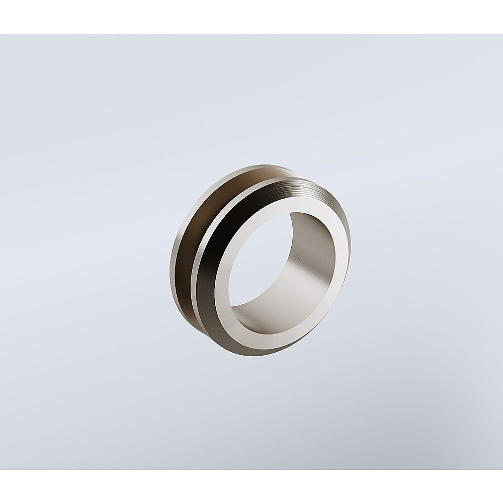 110x70cm Corner Frameless Shower Screen - Nickel Wall Channel and Floor F-Bracket with SS Hinges for V63-935691