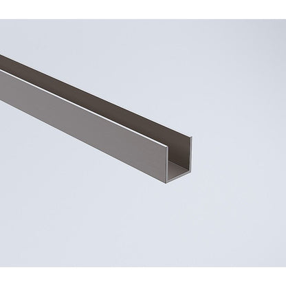 110x80cm Corner Frameless Shower Screen - Gunmetal Wall Channel and Floor Channel with SS Hinges for Modern V63-936131