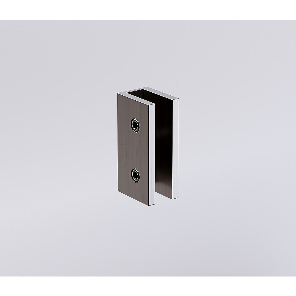 100x110cm Double Door Corner Shower - Gunmetal U-Brackets with Brass Hinges for Modern Bathrooms V63-951691