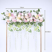 1M Artificial Flower Runner Arrangement Panel Wall Rose DIY Wedding Party Decor V63-952131