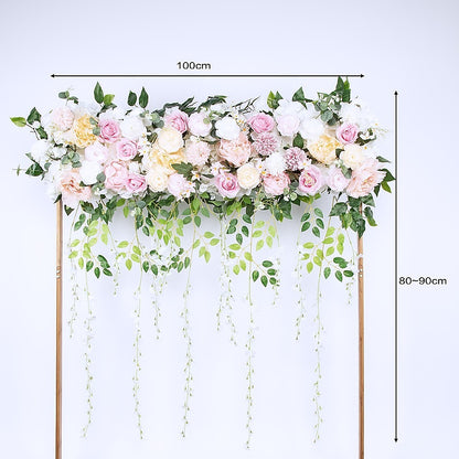 1M Artificial Flower Runner Arrangement Panel Wall Rose DIY Wedding Party Decor V63-952131