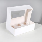 Cupcake Box 6 Holes Window Cake Party Favour 100 Boxes V63-952141