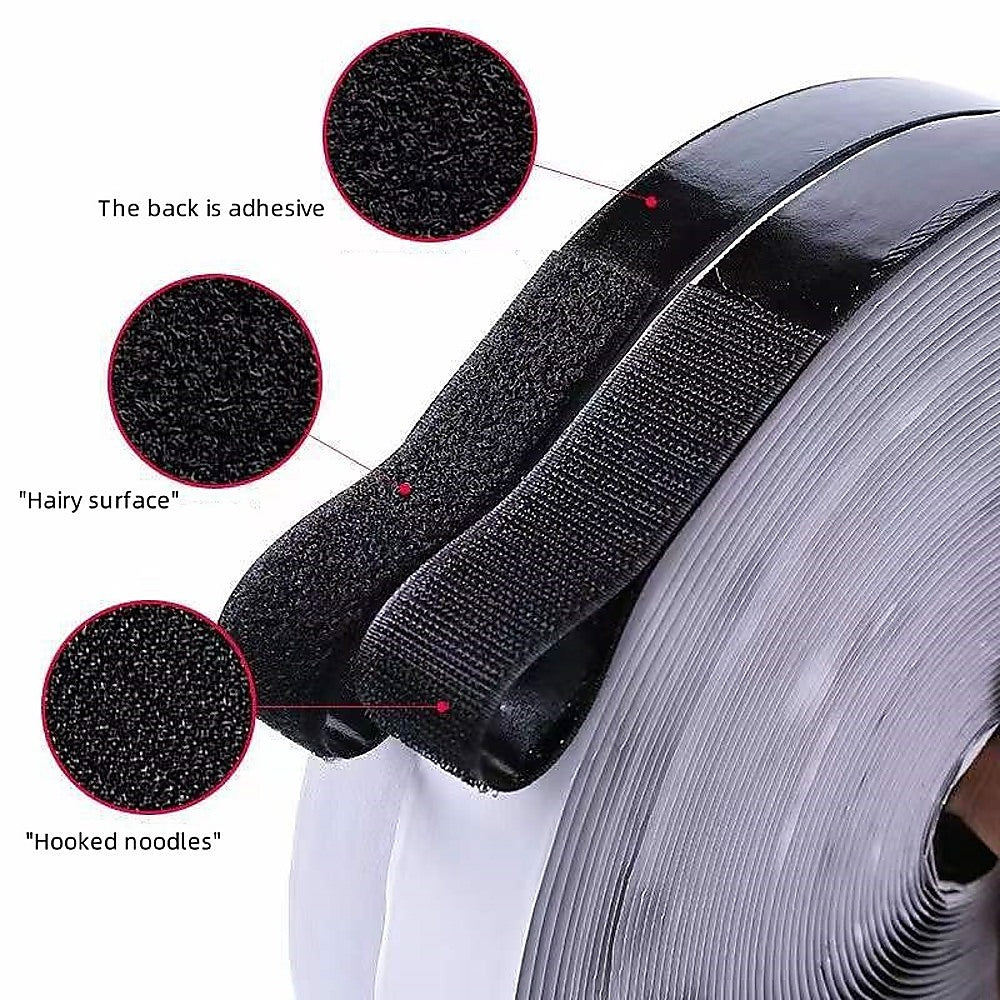 1m Self Adhesive Hook and Loop Fastener Tape V63-952171