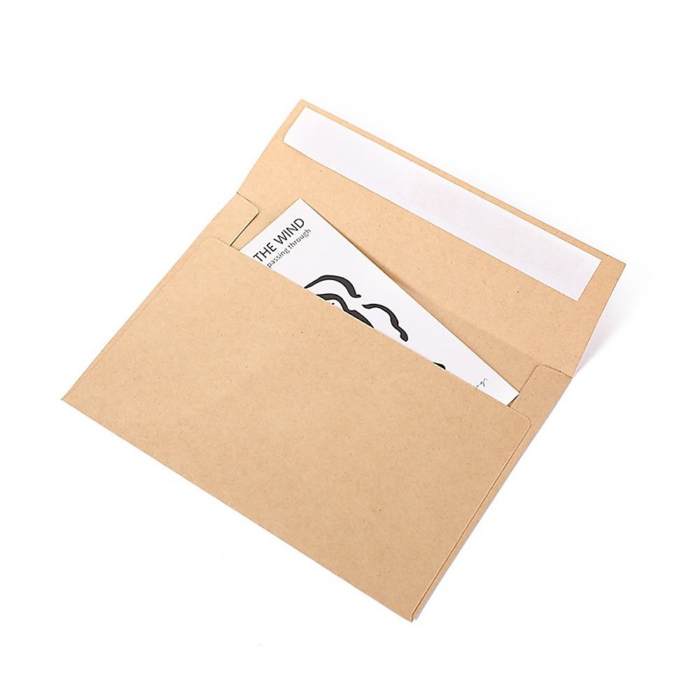 50 x Brown Kraft Envelopes for Wedding Cards Rustic Invitation Mailing Envelopes for Special Events V63-952181