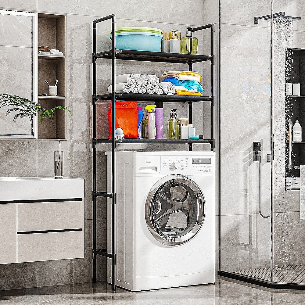 Storage Shelf 3 Tier Rack Portable Laundry Stand Unit Organiser V63-952211