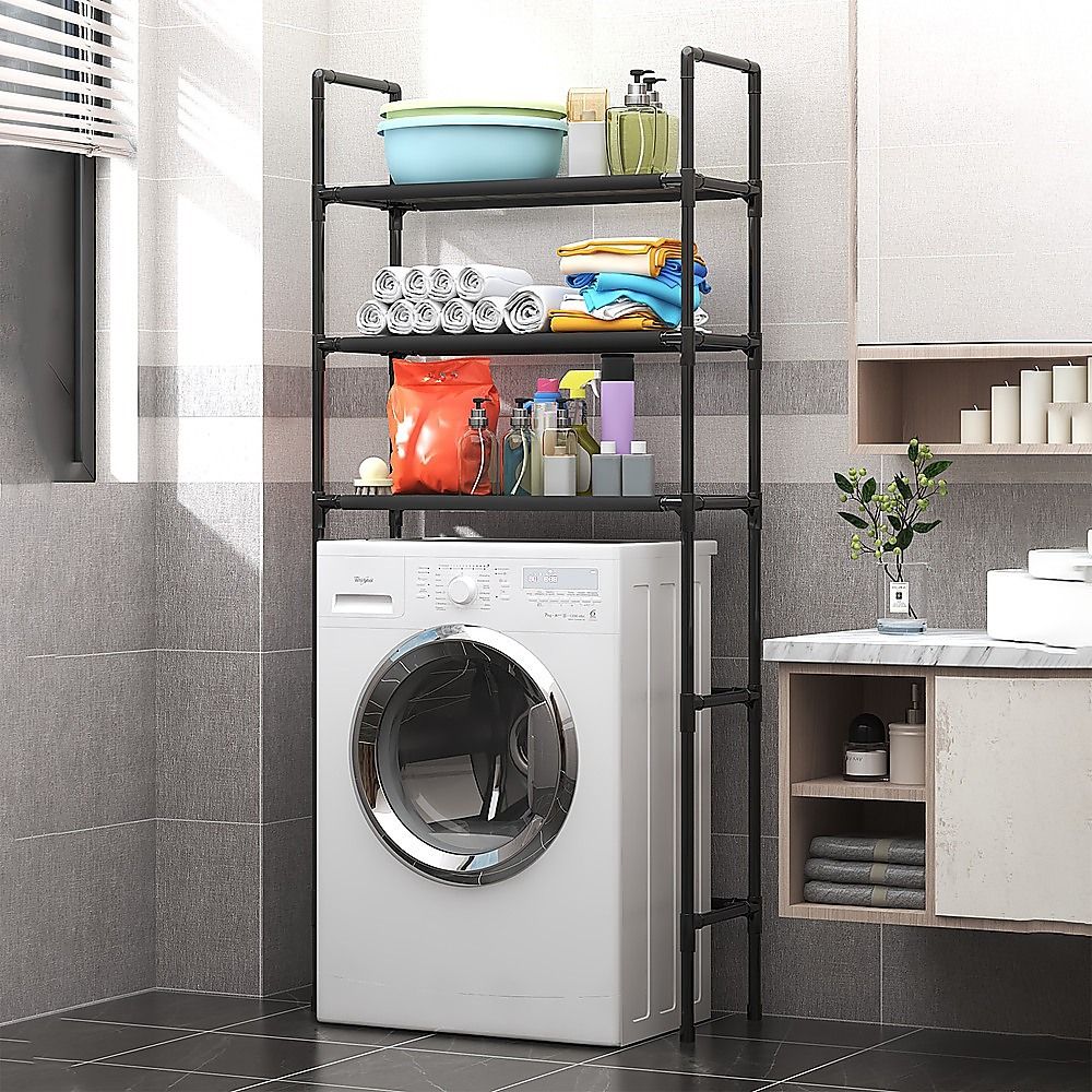 Storage Shelf 3 Tier Rack Portable Laundry Stand Unit Organiser V63-952211