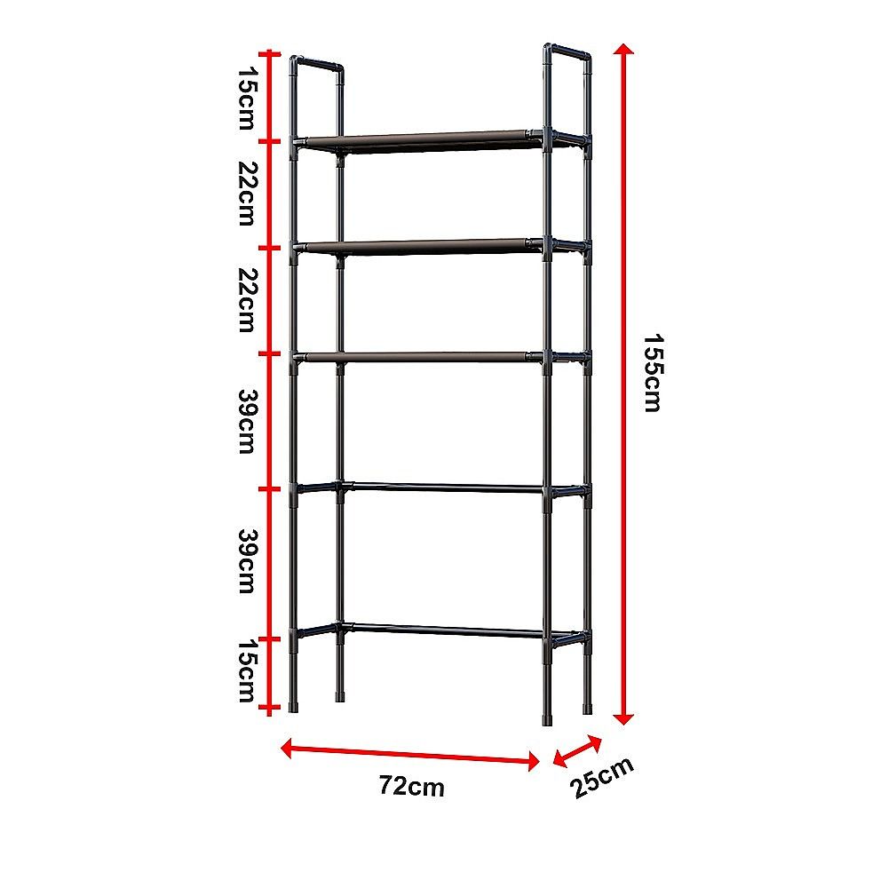 Storage Shelf 3 Tier Rack Portable Laundry Stand Unit Organiser V63-952211