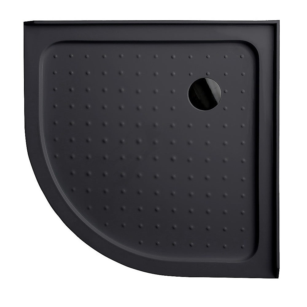 90x90cm Rounded Curved Shower Base in Black V63-952271