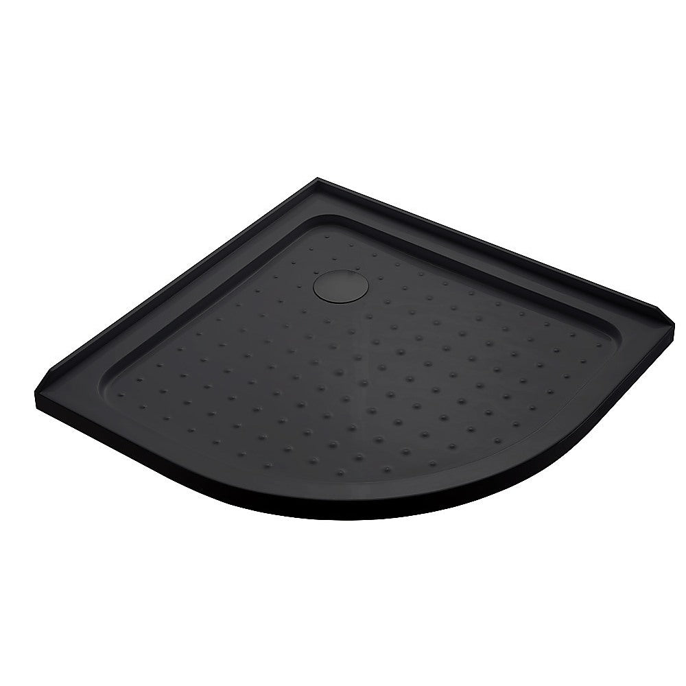 90x90cm Rounded Curved Shower Base in Black V63-952271