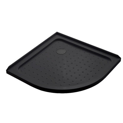 90x90cm Rounded Curved Shower Base in Black V63-952271