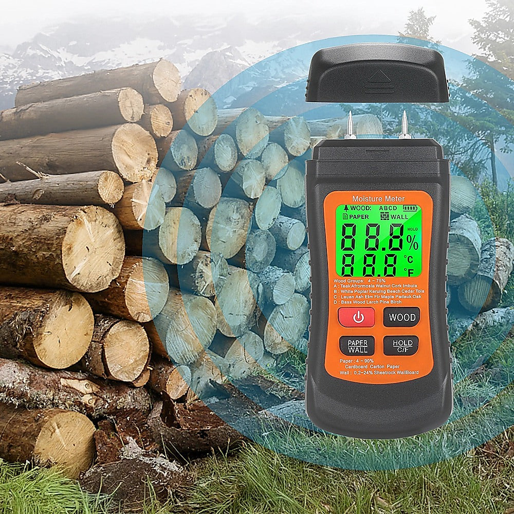 Moisture Meter Wood Masonry Wall & Other Materials Damp Meter Detector V63-952291