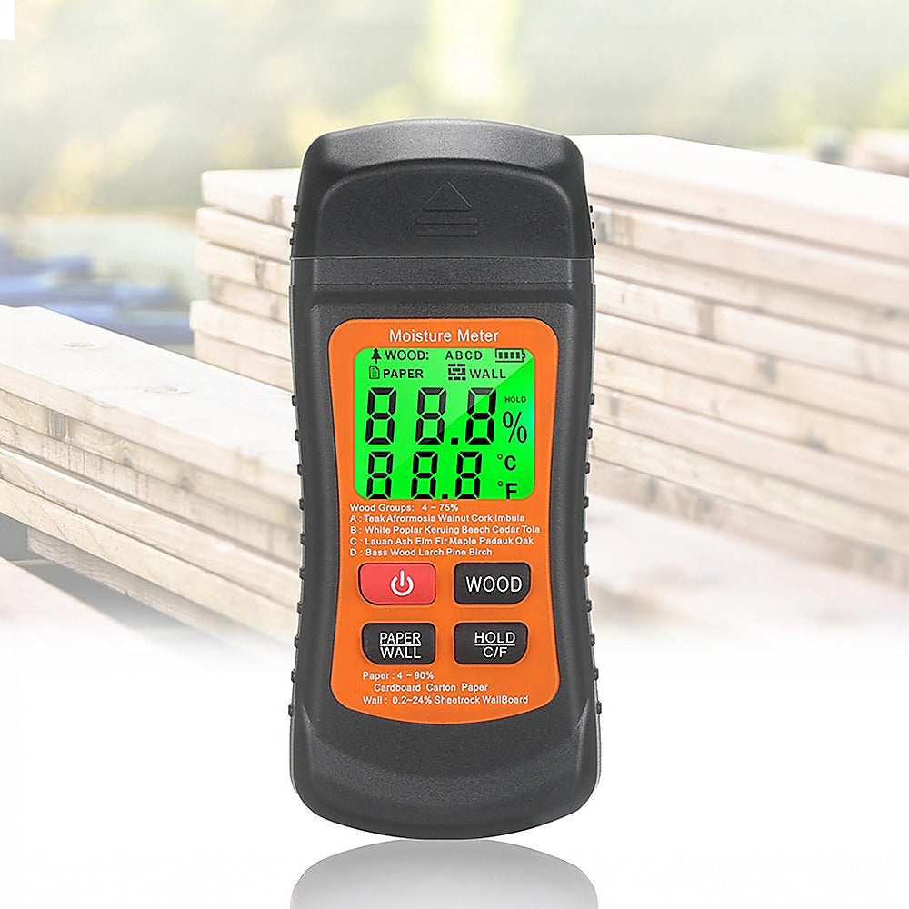 Moisture Meter Wood Masonry Wall & Other Materials Damp Meter Detector V63-952291