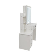Dressing Table LED Makeup Mirror Stool Set Vanity Desk With Drawer Lighted V63-952301