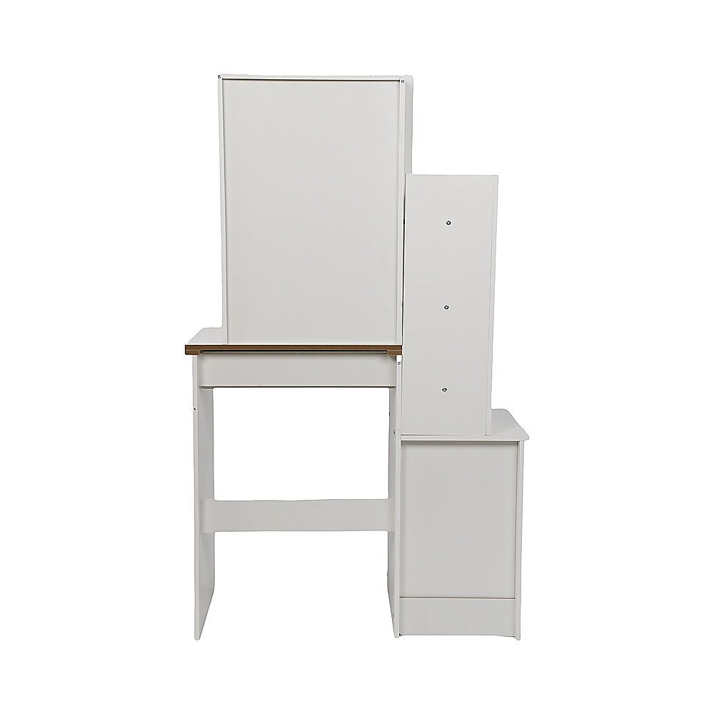 Dressing Table LED Makeup Mirror Stool Set Vanity Desk With Drawer Lighted V63-952301