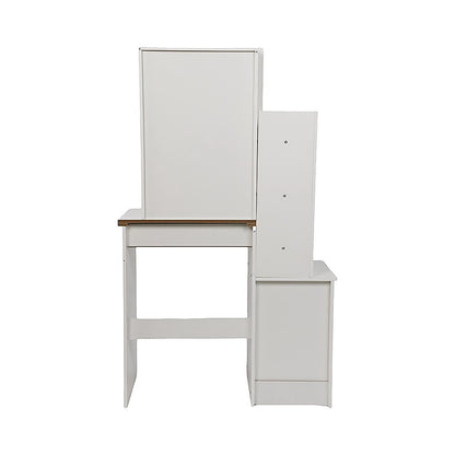 Dressing Table LED Makeup Mirror Stool Set Vanity Desk With Drawer Lighted V63-952301