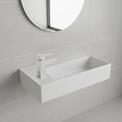 Small Compact Bathroom Cloakroom Hand Wash Basin Sink Ceramic Wall Hung V63-952321