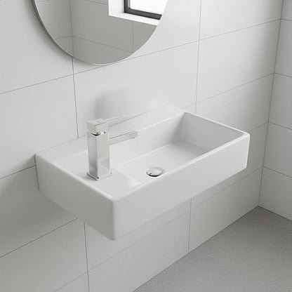 Small Compact Bathroom Cloakroom Hand Wash Basin Sink Ceramic Wall Hung V63-952321