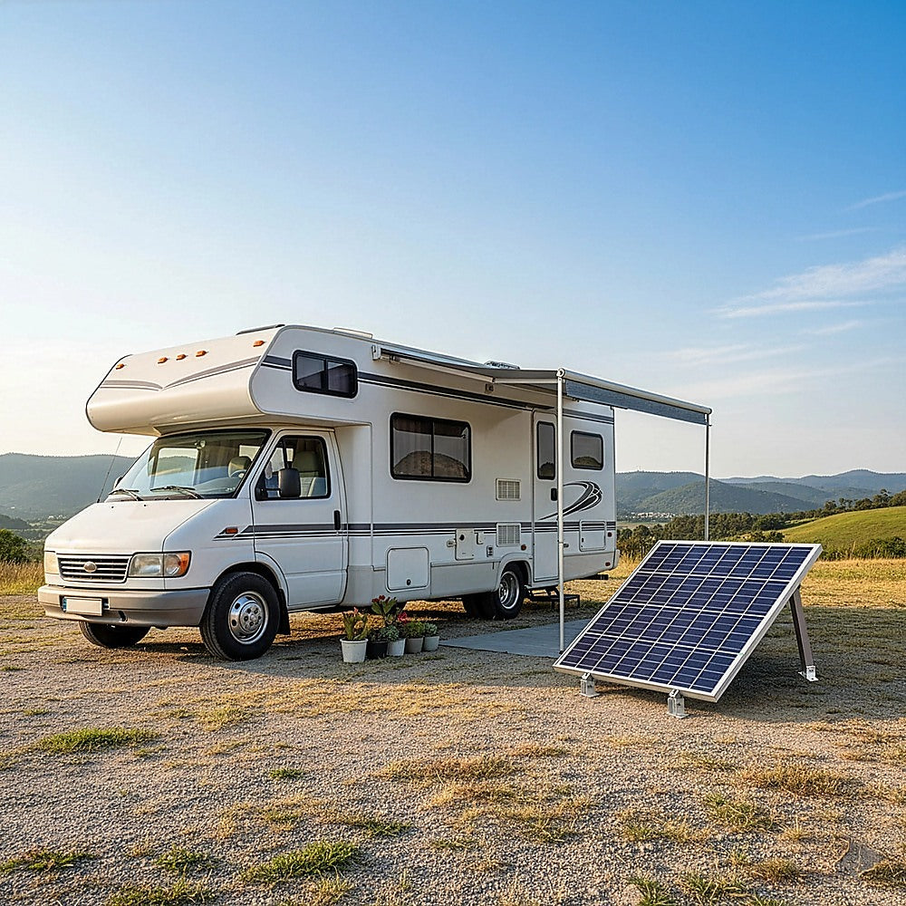Adjustable Solar Panel Tilt Mount Brackets Kit - Roof, Ground & Boat Mounting System for Secure Installation V63-952361