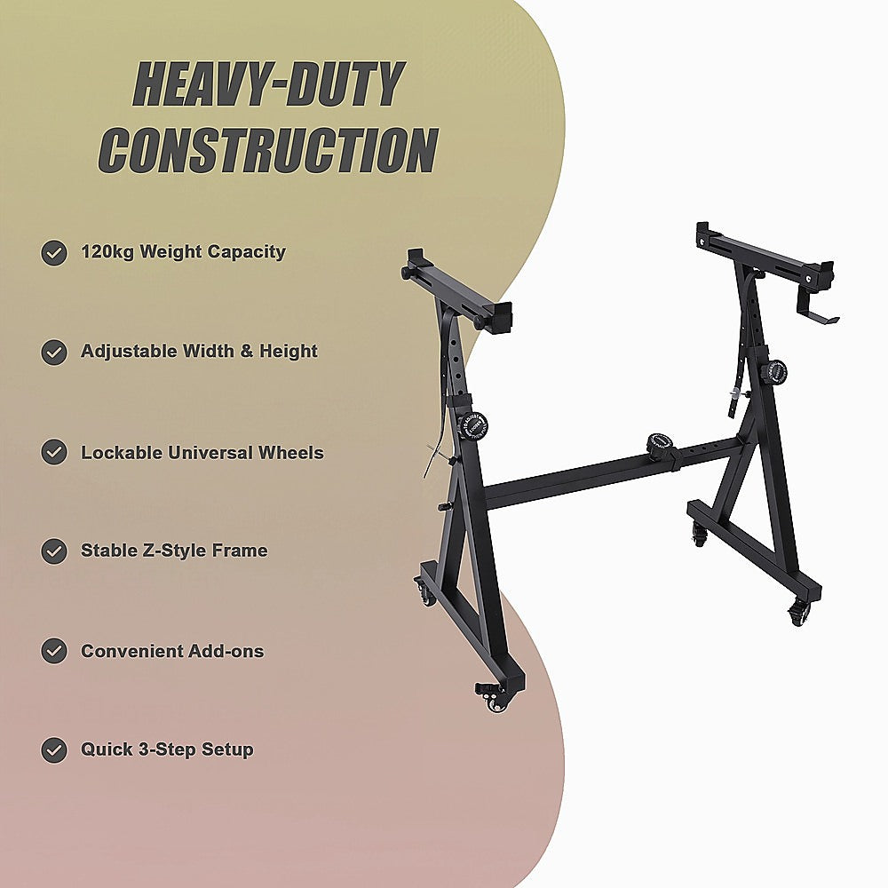Z-Style Keyboard Stand - Heavy Duty Adjustable Piano Stand for Digital Keyboards & Portable Use V63-952381