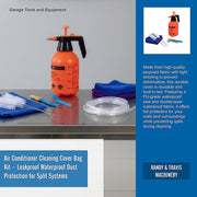 Air Conditioner Cleaning Cover Bag Kit - Leakproof Waterproof Dust Protection for Split Systems V63-952391