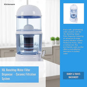16L Benchtop Water Filter Dispenser - Ceramic Filtration System V63-952401