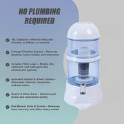16L Benchtop Water Filter Dispenser - Ceramic Filtration System V63-952401