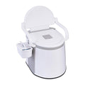 19L Camping Portable Toilet - Outdoor & Indoor Travel Commode Potty with Built-In Tissue Box V63-952411