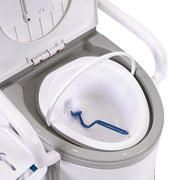 19L Camping Portable Toilet - Outdoor & Indoor Travel Commode Potty with Built-In Tissue Box V63-952411