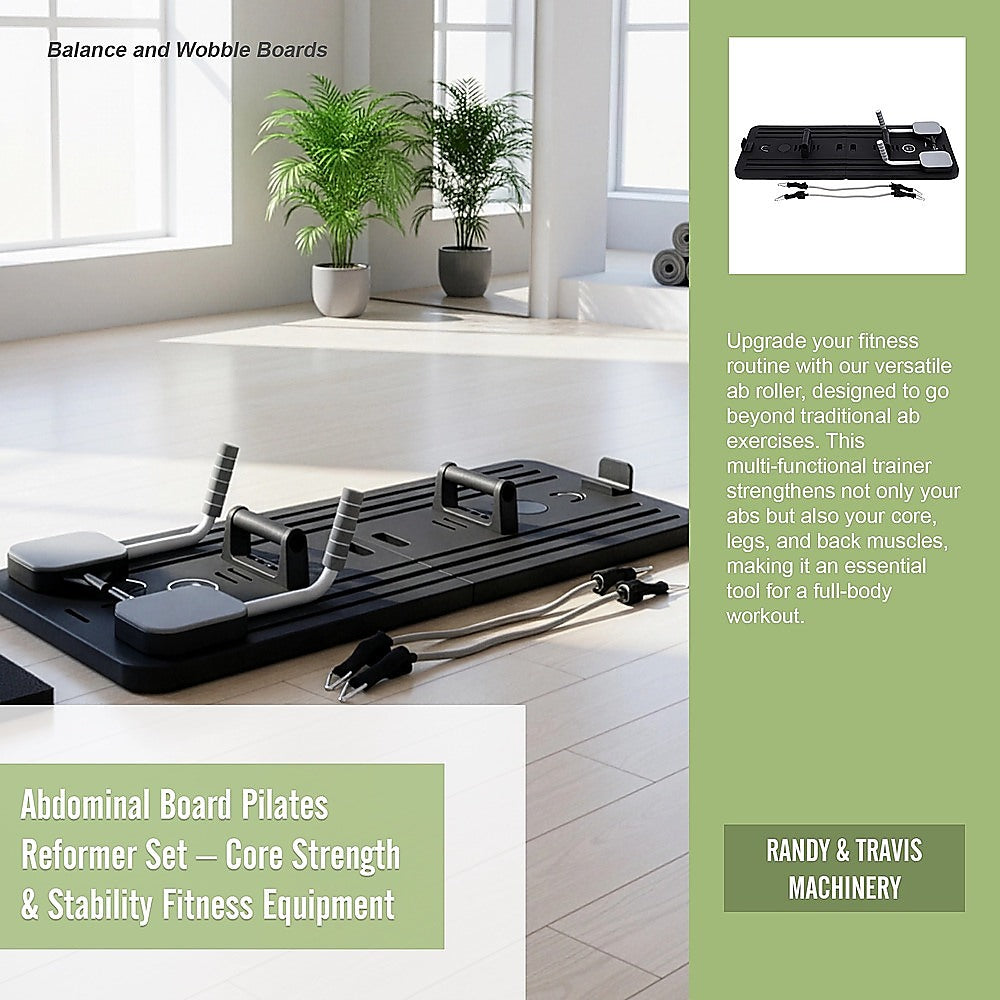 Abdominal Board Pilates Reformer Set - Core Strength & Stability Fitness Equipment V63-952421