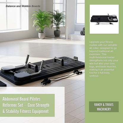 Abdominal Board Pilates Reformer Set - Core Strength & Stability Fitness Equipment V63-952421