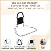 Bed Rail for Mobility - Support Assist Bar for Seniors, Adults and Patients V63-952431