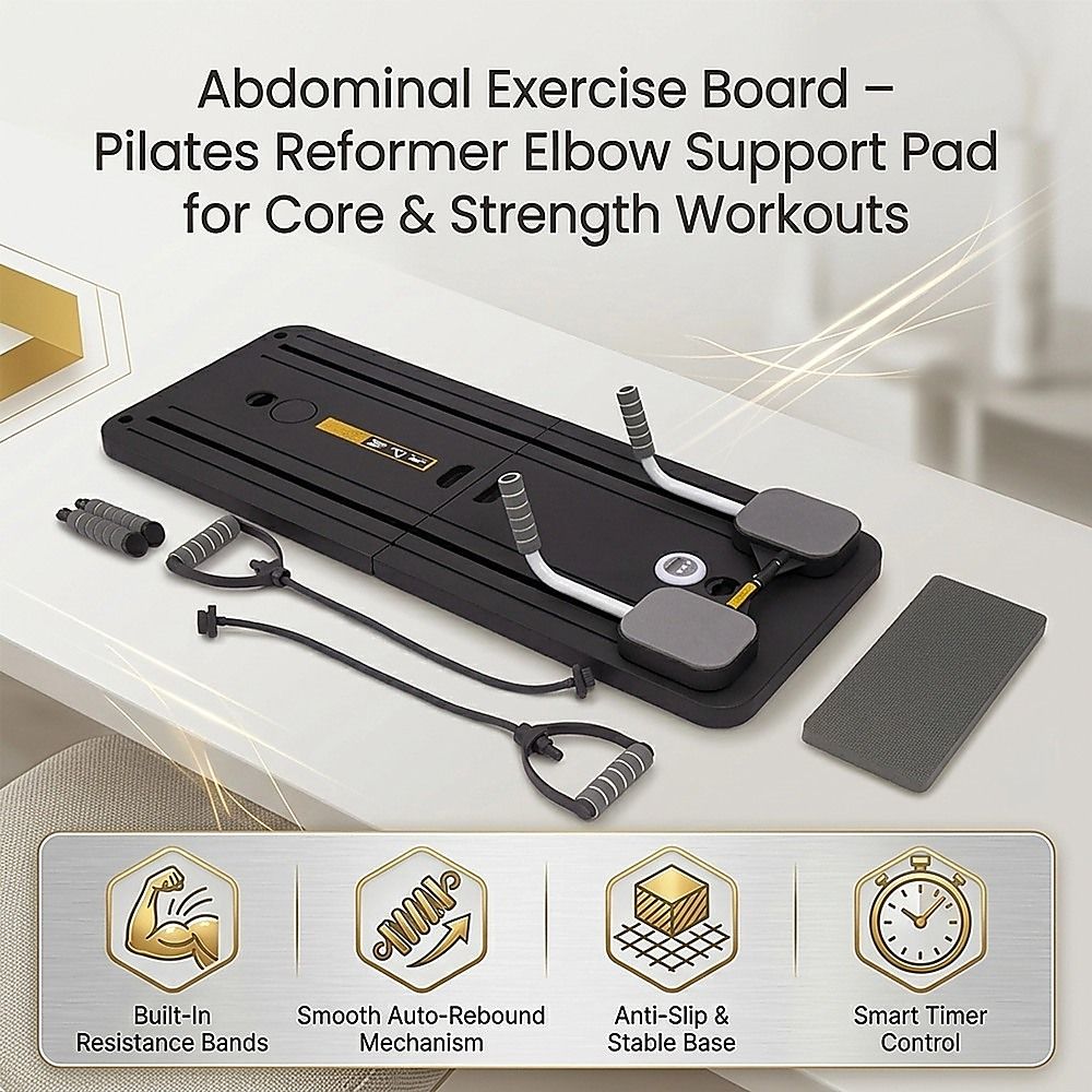 Abdominal Exercise Board - Pilates Reformer Elbow Support Pad for Core and Strength Training V63-952441