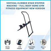 Vertical Climber Stair Stepper Machine - Full Body Home Gym Fitness Equipment NEW VERSION V63-952451