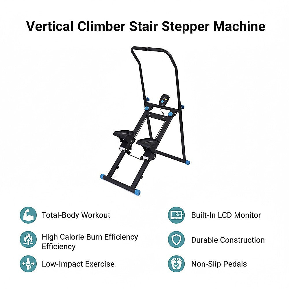 Vertical Climber Stair Stepper Machine - Full Body Home Gym Fitness Equipment NEW VERSION V63-952451