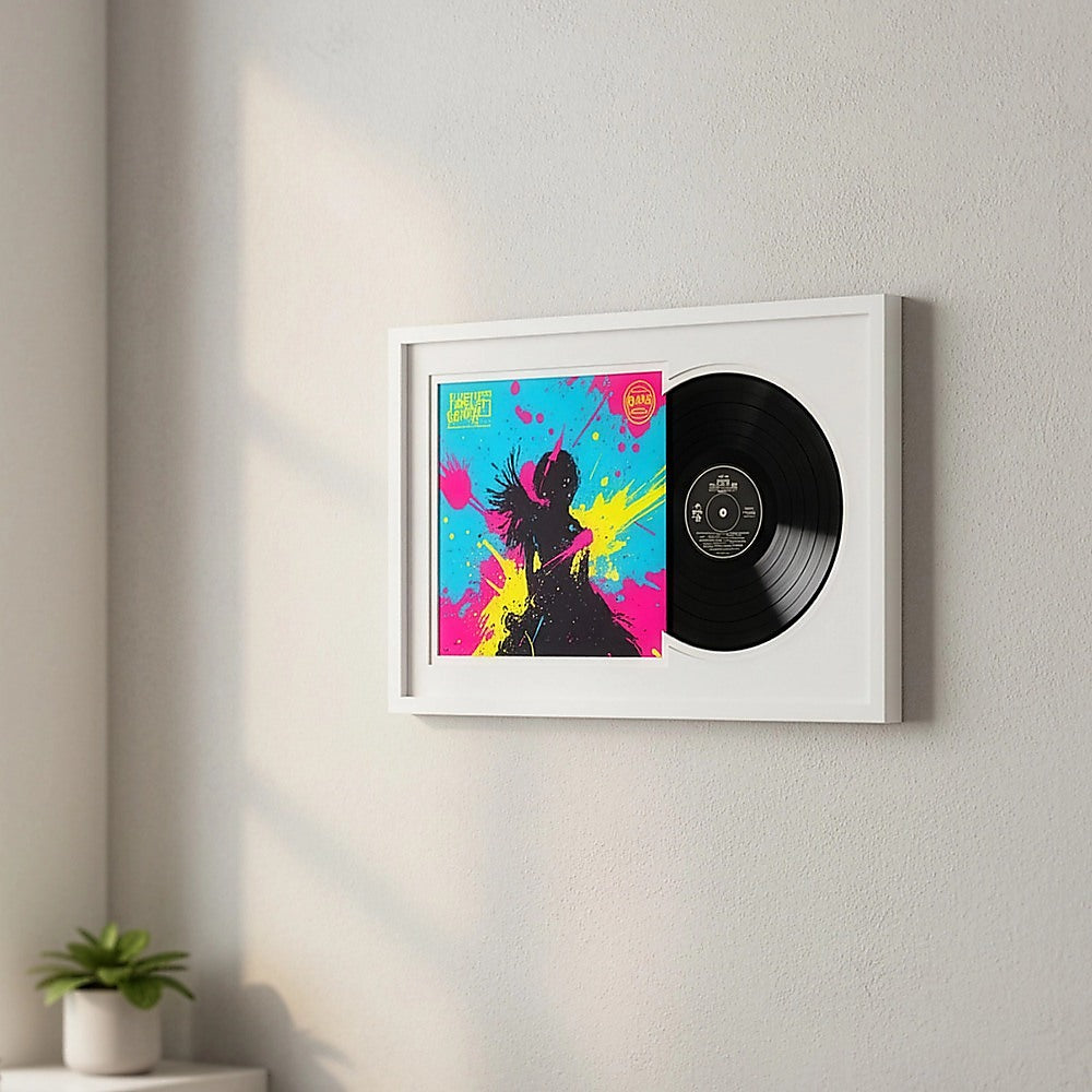 Vinyl Album Frame - LP Record Display Frame Music Artwork Decor V63-952471