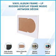 Vinyl Album Frame - LP Record Display Frame Music Artwork Decor V63-952471